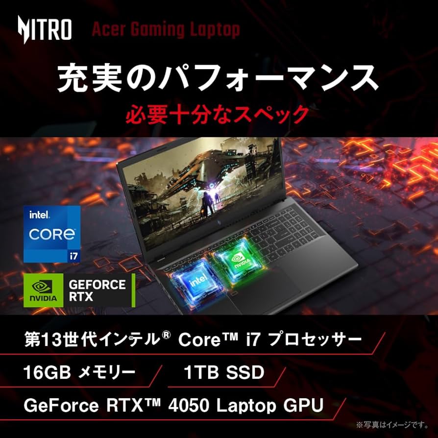 高性能ノートPC Intel Core & NVIDIA GPU NVIDIA® GeForce RTX™ 40 シリーズ Laptop GPU搭載ゲーミング